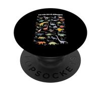 ABC Dino Identification A-Z Types Of Dinosaurs Alphabet Boys PopSockets Adhesive PopGrip