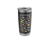 ABC Dino Identification A-Z Types of Dinosaurs Alphabet Boys Stainless Steel Insulated Tumbler
