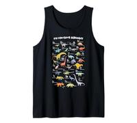 ABC Dino Identification A-Z Types of Dinosaurs Alphabet Boys Tank Top
