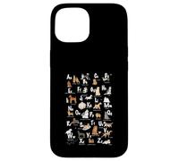 ABC Dog Breeds Identification A Z Types of Dogs Canine Case for iPhone 15