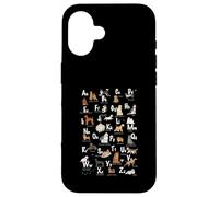 ABC Dog Breeds Identification A Z Types of Dogs Canine Case for iPhone 16