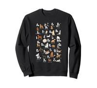 ABC Dog Breeds Identification A Z Types of Dogs Canine Sweatshirt