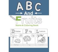 ABC Fruits Coloring Writing and Tracing Book