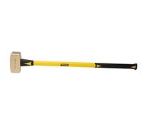 ABC HAMMERS Brass Sledge Hammer - 10 lb. USA Made Non-Sparking Hammer with 33" Fiberglass Handle & Double Faced Head - ABC10BF