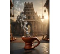 ABC Handmade Earthen Clay/Terracotta Decorative/Loban burner Diya Natural Clay Diya/Dhoop Dan with Handle (Brown_13 x10 x 10 CM)