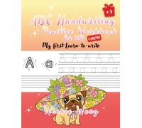 ABC Handwriting Practice Workbook for Kids | My First Learn-to-Write: + 50 Cute Coloring Pages | CARLINE Theme