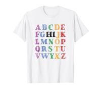 ABC HI Alphabet Rainbow Back To School T-Shirt