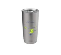 ABC Islands Map Aruba Bonaire Curacao Stainless Steel Insulated Tumbler