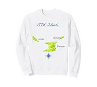 ABC Islands Map Aruba Bonaire Curacao Sweatshirt