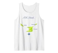 ABC Islands Map Aruba Bonaire Curacao Tank Top