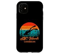 ABC Islands Scuba Diver Retro Sunset Ocean Case for iPhone 11