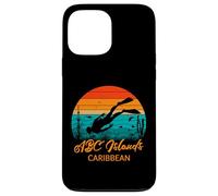 ABC Islands Scuba Diver Retro Sunset Ocean Case for iPhone 13 Pro Max