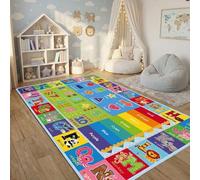 ABC Kids Playroom Rug - Extra Large Educational Carpet with Letters, Numbers & Animals, Thick Soft Floor Mat for Classroom, Nursery & Preschool (59 x 39.4 Inch)