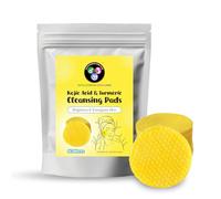 ABC Kojic Acid & Turmeric Cleansing Pads For Dark Spots, Turmeric Kojic Acid Cleansing Pads Helps Fade Spot, Face Cleansings & Exfoliating Pad, (60 Pieces)