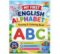 ABC Letter Tracing and Coloring Book for Kids Ages 3-5: Preschool Handwriting Practice Workbook for Alphabet Learning, Letter Recognition, Fine Motor Skills and Kindergarten Readiness