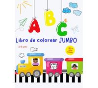 ABC Libro de colorear JUMBO: Incluye lenguaje de señas