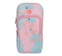 ABC Lightweight Portable Sports Arm Bag Phone Holder Arm Pouch Pink Nylon 1 Pack
