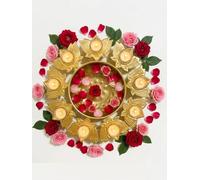 ABC Lotus Shape Beautiful Handcrafted Diya Urli Bowl for Diwali - Decorative Bowl for Floating Flowers and Tea Light Candles, Traditional Home Decor, Gift (Pack of 1) (11 Inches)