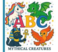 ABC MYTHICAL CREATURES: Educational Coloring Book with Fun, Cute, Bold Simple Mythical Creature Designs and Alphabets (Cute, Bold, Simple ABC Coloring Series by: RES Publishing)