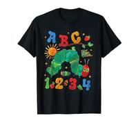 ABC Numbers Kids Cute Caterpillar Learning Alphabet Tee T-Shirt