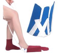 ABC PACK & SUPPLY Blue Sock Aid Device for Seniors. Non-Woven Fabric and PP Sock Aids for Putting on Socks with 29.5 Inch Straps. Sock Assistant Device no Bending for Elderly, Pregnant, Diabetics