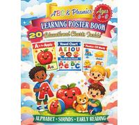 ABC & Phonics Learning Poster Book Ages 6-9: 20 Educational Charts Inside: Alphabet. Sounds. Early Reading.: 1 (Curious Minds Learning Posters)