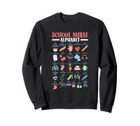 ABC School Nurse Alphabet Student Teacher Health Worker Sweatshirt