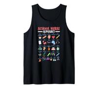 ABC School Nurse Alphabet Student Teacher Health Worker Tank Top