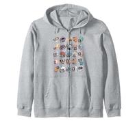 ABC Space Alphabet T-Shirt - Astronomy Learning Educational Zip Hoodie