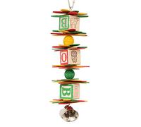 ABC Spoon Stack - Wooden Chew Toy for Parrots