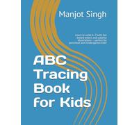 ABC Tracing Book for Kids: Learn to write A-Z with fun dotted letters and colorful illustrations - perfect for preschool and kindergarten kids!