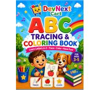 ABC Tracing & Coloring Book for Kids Ages 3-5 | Learn Letters A-Z | Preschool Activity Workbook: Fun Handwriting Practice, Alphabet Tracing, Coloring & Early Learning Skills