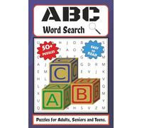 ABC Word Search Puzzle Book: Word Searches with Easy to Read Print about ABC, Alphabet, English Words and More | 6x9 inches, 110 pages | 50+ Puzzles ... Gift for Vacations, Holidays and Free Times