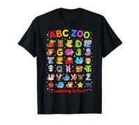 ABC Zoo Learning is Fun Alphabet Animals Kids Educational T-Shirt