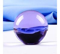 ABCBCA 1 Piece 9 Color Crystal Ball Globe Various Glass Ball Globe Home Decoration Feng Shui Crafts For Gifts Home Decoration (Color : Purple, Size : 4 cm)