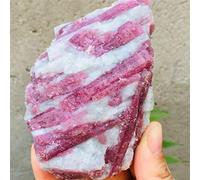 ABCBCA Beautiful pink tourmaline raw stone natural crystal energy home furnishing gift (Size : 60 80g)