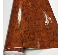ABCBCA Car-Styling Gloss PVC Wood Grain Textured Car Interior Decoration Sticker Waterproof Furniture Door Automobiles Vinyl Film Decal (Color Name : G1303, Size : 20cm x 152cm)