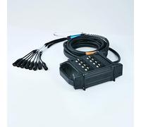 ABCCABLS Audio Speakers 8 Channel Low Profile XLR Send Sub Snake Cable, XLR Splitter Cable for Live, Recording, Stage, Studio,30FT