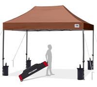 ABCCANOPY 2.5x2.5M Commercial Pop-Up Canopy Instant Shelter Carry Bag Brown