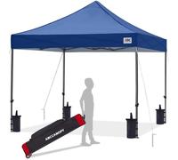 ABCCANOPY 3x3M Heavy Duty Pop Up Gazebo With Upgraded Roller Bag, 4 Weight Bags, Stakes and Ropes (Navy Blue)