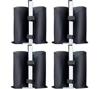ABCCANOPY 4 Pack Gazebo Weight Bags Industrial Grade Heavy Duty Double-Stitched Sandbags,Leg Weights for Pop Up Gazebo,Patio Umbrella, Outdoor