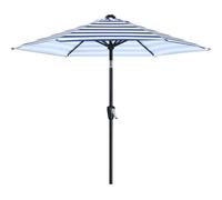 ABCCANOPY 7.5FT Outdoor Patio Umbrella, UV Protection Table Umbrella w/Crank for Easy Set Up, Suitable for Garden, Lawn, Deck & Backyard (Blue White Stripe)
