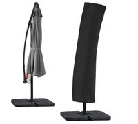ABCCANOPY Offset Umbrella Covers, Waterproof Patio Umbrella Cover fit 8FT to 10FT Cantilever Umbrellas Market Outdoor Umbrella Cover with Zipper,Black