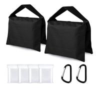 ABCCANOPY Photography Sandbag for Video Stand, Heavy Duty Weight Bags for Light Tripod, Camping Chair, 2 Packs (Black)