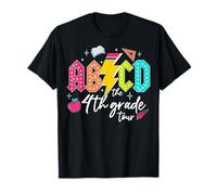 ABCD The 4th Grade Tour Pencil Lightning Rock Boys Girls T-Shirt