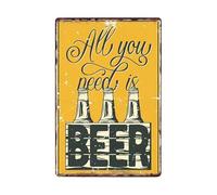ABCDEFG Beer Sign metal tin sign vintage wall plaque 20x30cm