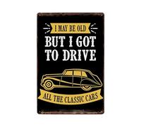 ABCDEFG Cars Saying Life Classic Car Club Garage metal tin sign vintage wall plaque poster signs 20x30cm