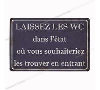 ABCDEFG CUISINE French Club metal tin sign vintage wall plaque poster signs 20x30cm