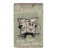 ABCDEFG Fifties Comic Style Laundry Laundry Room metal tin sign vintage wall plaque poster signs 20x30cm