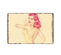 ABCDEFG Girl Sexy Lady Woman metal tin sign vintage wall plaque poster signs 20x30cm